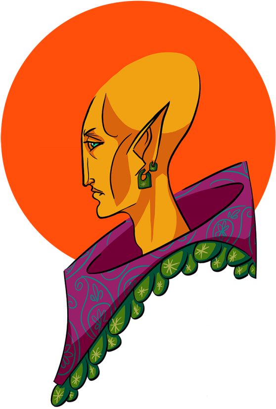 Elder Scrolls Left Handed Elves - Youkuda Left Handed Elves (558x828), Png Download