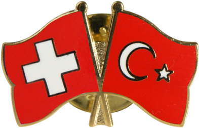 Turkey Friendship Flag Pin, Badge - Emblem (1500x997), Png Download