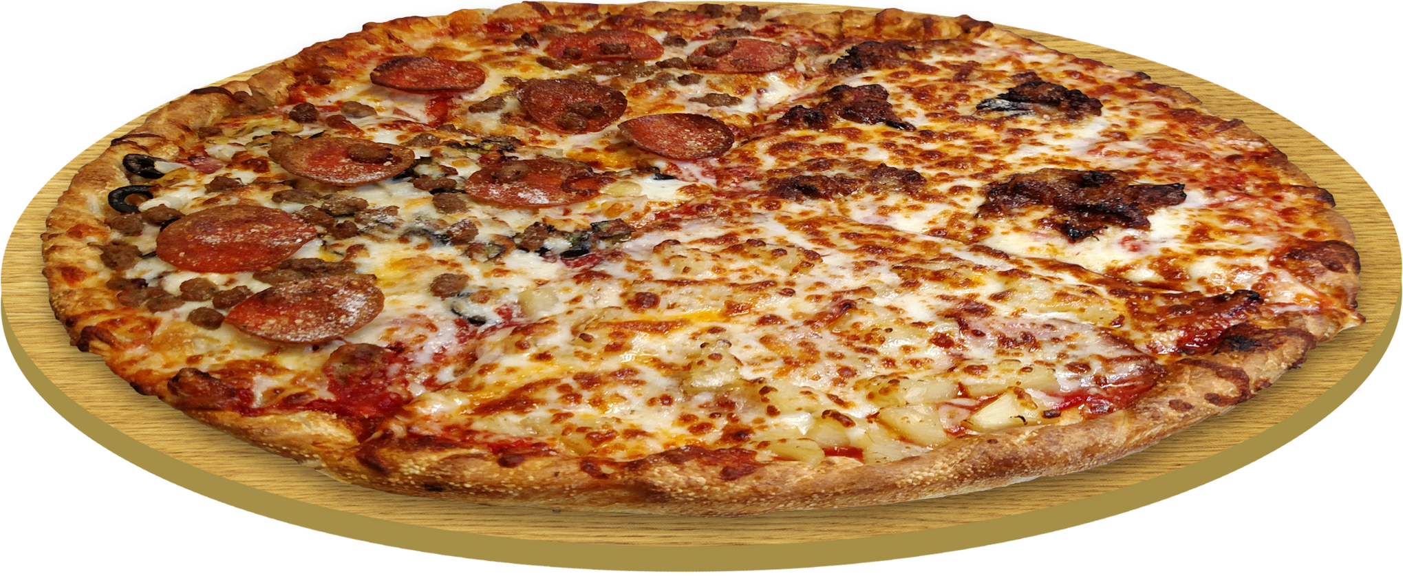 California-style Pizza (2039x837), Png Download
