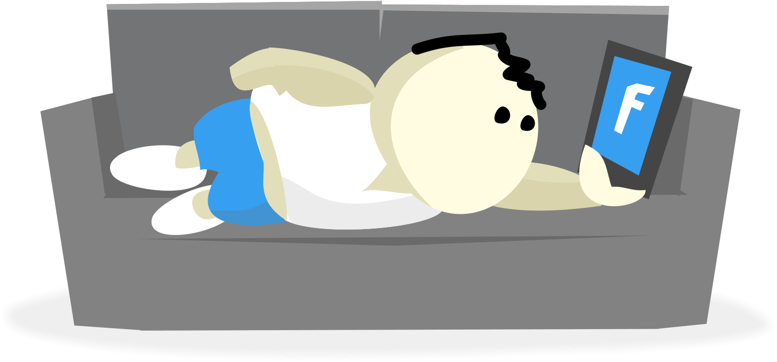 "i'm Exercising On Facebook" (2000x944), Png Download