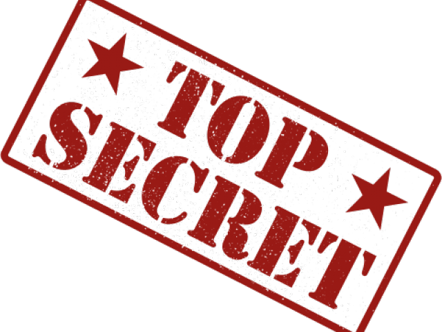 Pass Stamp Clipart Private - Top Secret No Background (640x480), Png Download