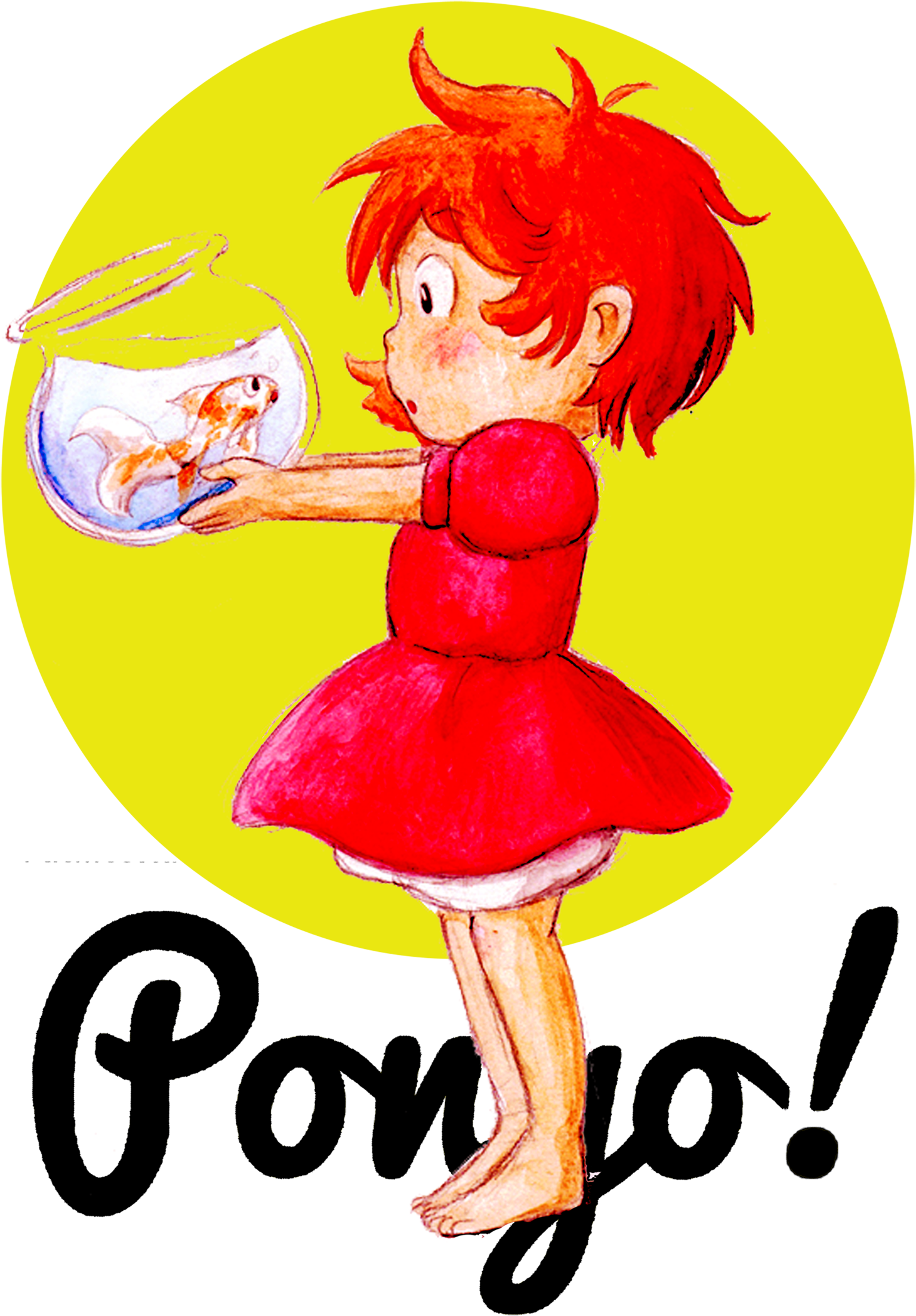 Upload1 Crop Tee Pon - Ponyo Cosplay (1636x2314), Png Download