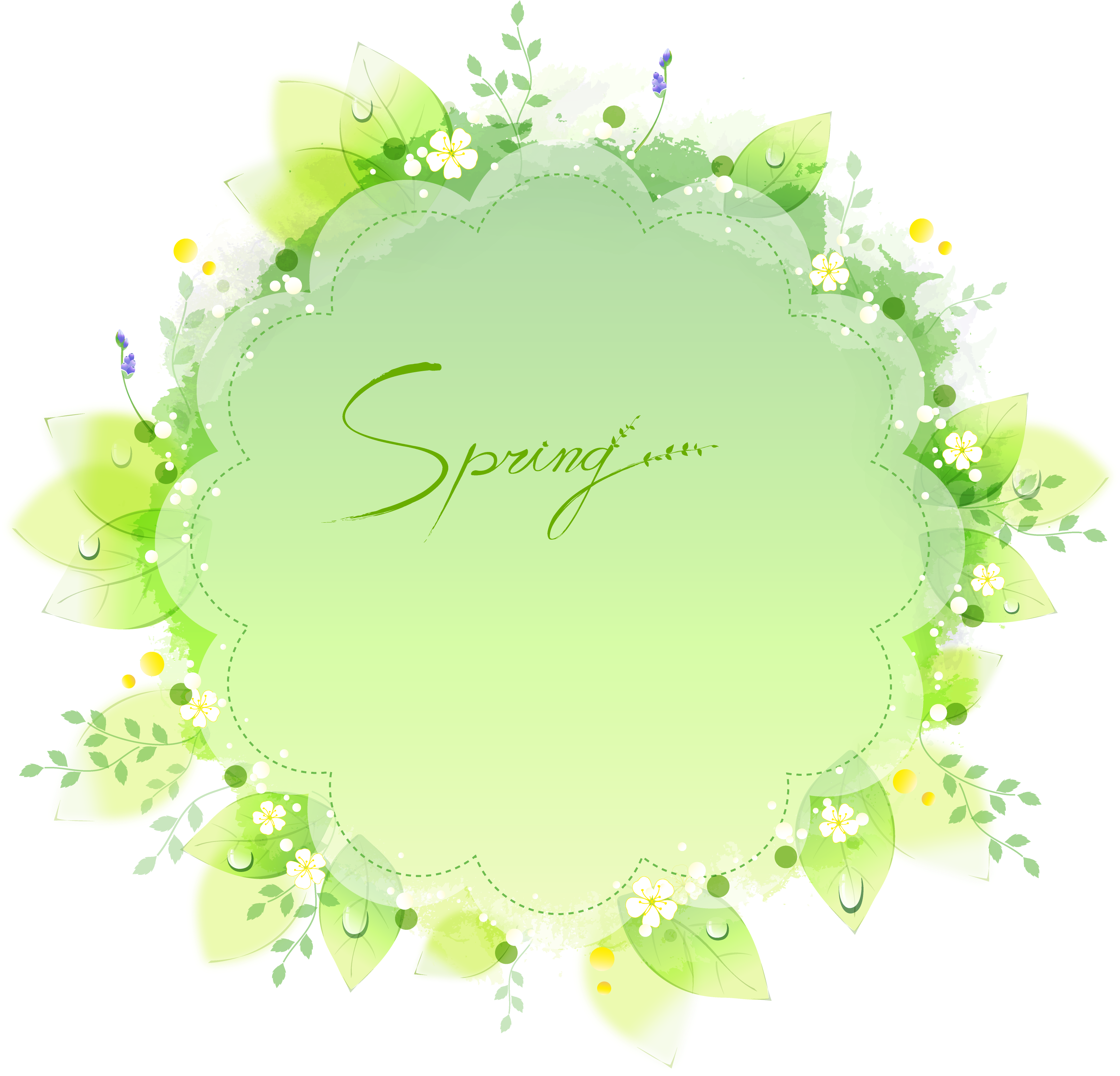 Decorative Leaf Download Png Image - Circle (3806x3489), Png Download