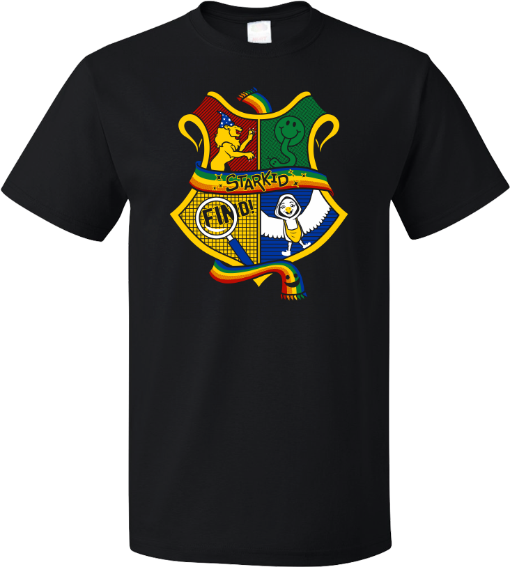 Starkid 4 House Crest T Shirt - Reagan Funny T Shirt (804x1005), Png Download