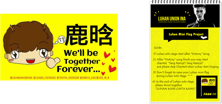 In The End Of Luhan Solo Stage All Luhan Stan Dan Exo-l - Cartoon (889x418), Png Download