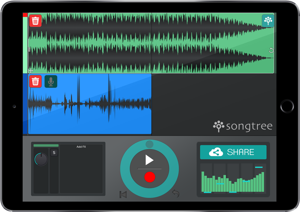 Songtree Interface Recorder View 2b - Electronics (2270x800), Png Download