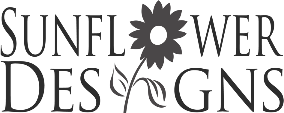 Sunflower Design Logo Crop Black - Graphic Design (1000x376), Png Download