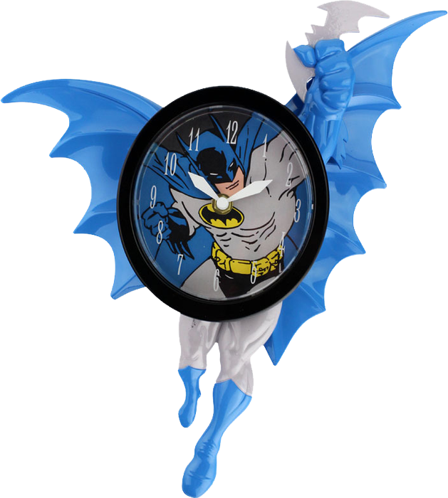 Batman 3d Motion Clock - Superman 3d Motion Clock (629x700), Png Download