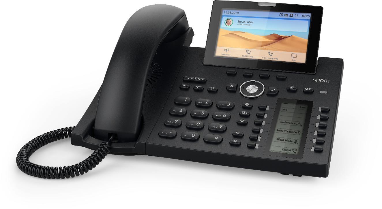 Snom Launches A D3xx Series Flagship Model - Snom D385 (1398x1019), Png Download