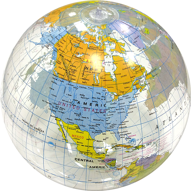 Clip Arts Related To - Globe Beach Ball Png (800x800), Png Download