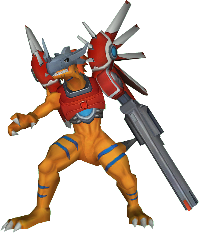 Agumon - Digimon Rizegreymon (680x795), Png Download