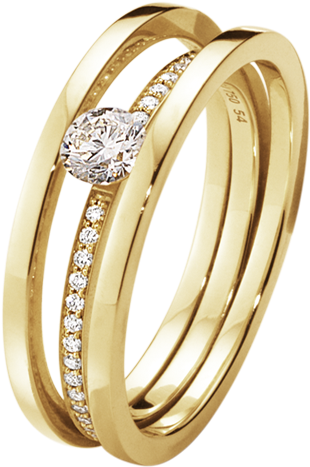 Halo Solitaire Ring - Georg Jensen Ringe (1200x1200), Png Download