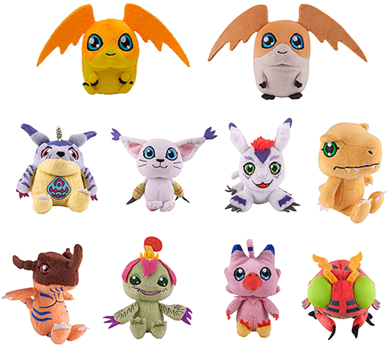 This Listing Is For Only 1 Random Blind Box, Containing - Digimon Plush Blind Box (1000x732), Png Download