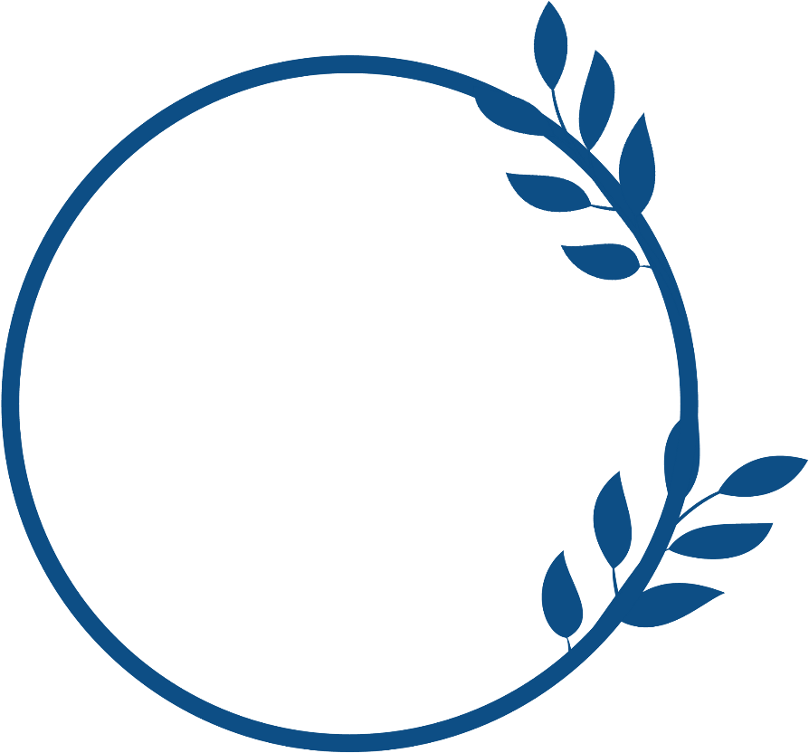 Wreath Leaves Leaf Circle Wrap Blue Black Fall Ftestick - Circle (1024x1024), Png Download