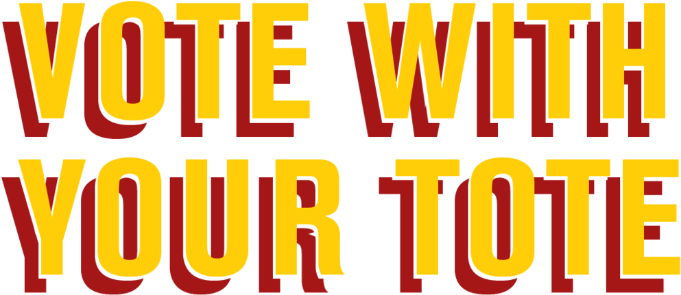 1 Header Votewithyourtote Title-homepage - Poster (1000x448), Png Download