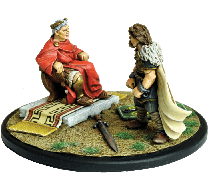 Caesar And Vercingetorix - Vercingetorix Png (749x623), Png Download