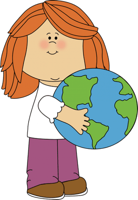 Free Png Download Kid With Globe Png Images Background - My Cute Graphics Earth (480x692), Png Download