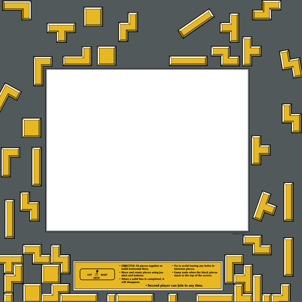 Tetris Bezel - Tetris (594x594), Png Download