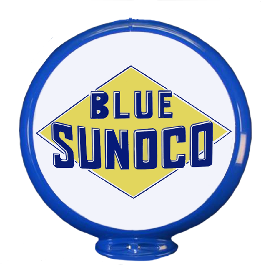 5″ Gas Pump Globe Blue Sunoco - Circle (940x944), Png Download