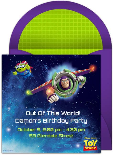 Toy Story Online Invitation - Toy Story 3 (650x650), Png Download