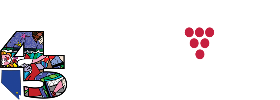 Unlvino 2019 Logo White - Circle (954x357), Png Download