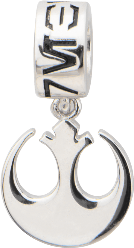 Rebel Alliance Sterling Silver Dangle Charm - Silver (850x850), Png Download