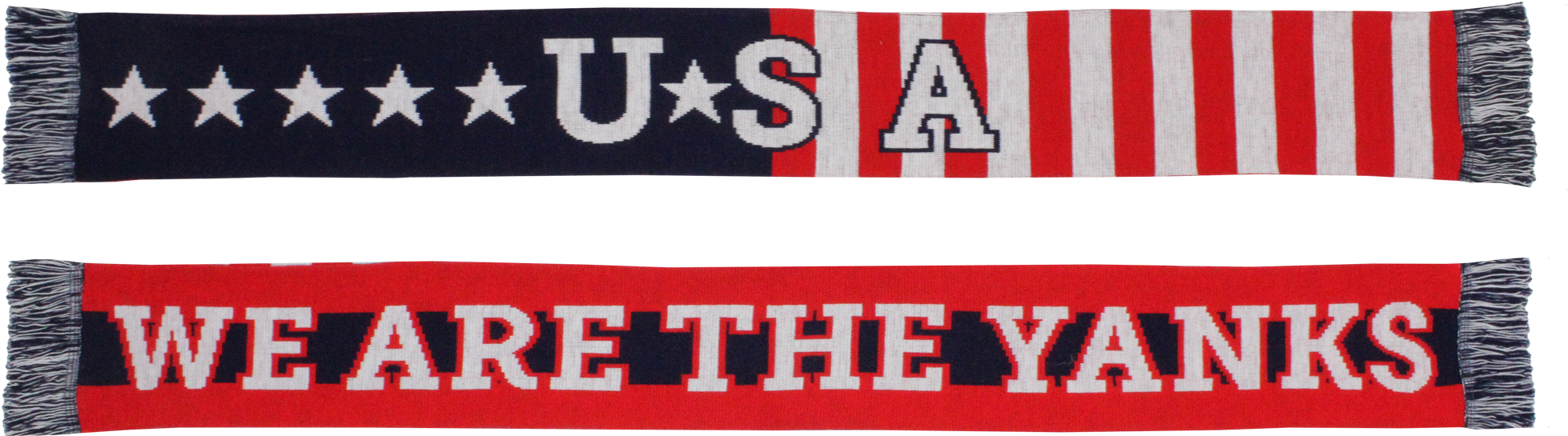 Usa Soccer Scarf - Label (2000x700), Png Download