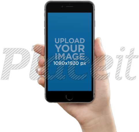 Iphone 7 Clipart Royalty Free - Hand Holding Iphone 6 Png (640x480), Png Download