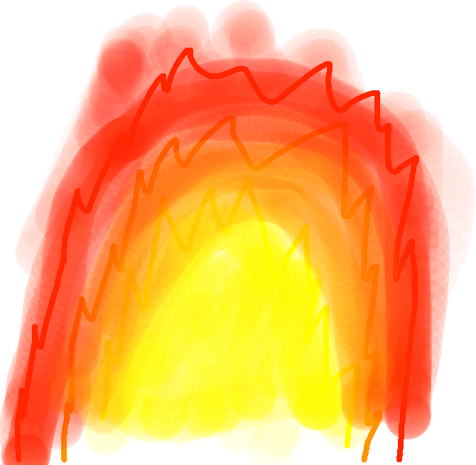 Fire Wall - Drawing - Illustration (670x654), Png Download