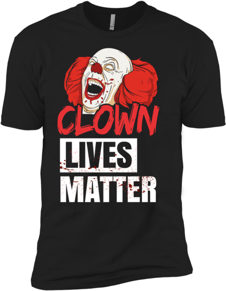 Clown Lives Matter Scary Clowns Premium Short Sleeve - Shirt (960x960), Png Download