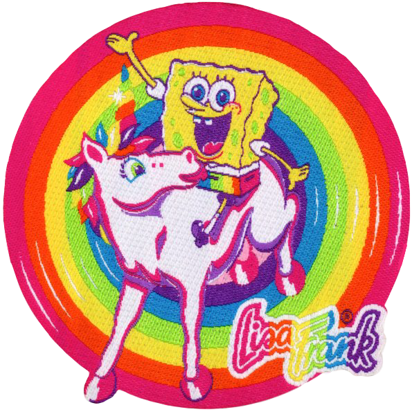 Lisa Frank Spongebob (595x595), Png Download