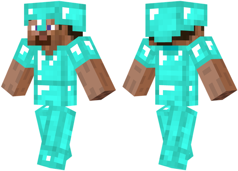 Diamond Armor - Minecraft Skins Cool Green (804x576), Png Download