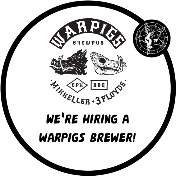 We're Hiring - War Pigs Beer Logo (580x580), Png Download