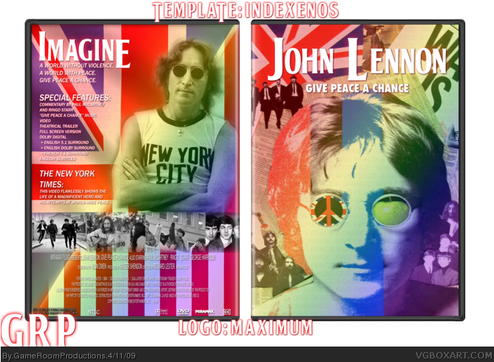 Give Peace A Chance Box Art Cover - John Lennon New York City (700x522), Png Download