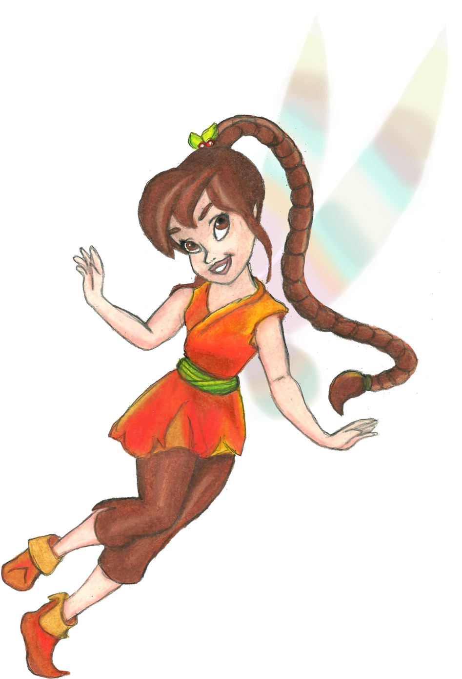 Flying Fairy Png - Tinker Bell (1024x1449), Png Download