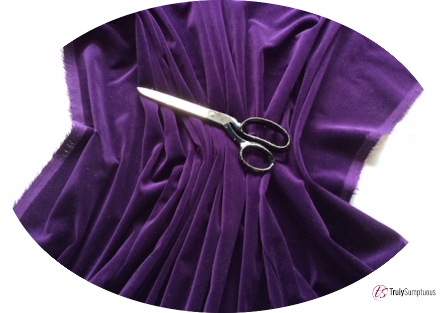 Purple Cotton Velvet Fabric - Cocktail Dress (886x623), Png Download