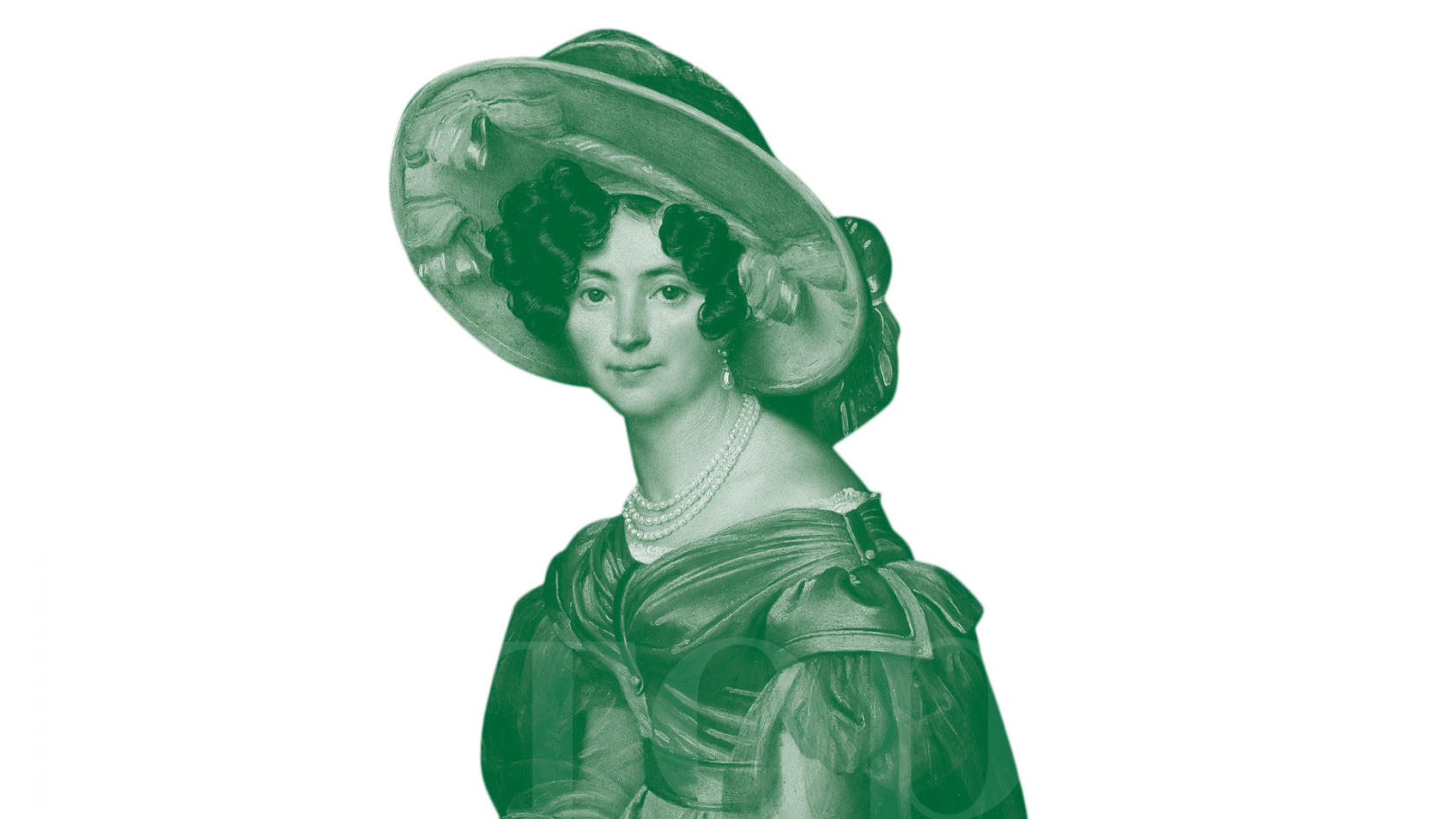 At The «russian Salons» In Rome, Gogol First Read The - Portrait Of Zinaida Volkonskaya (1680x945), Png Download