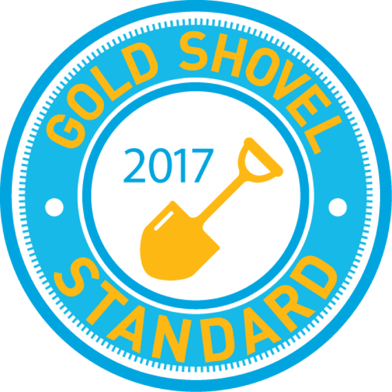 Gold-shovel - Circle (803x803), Png Download