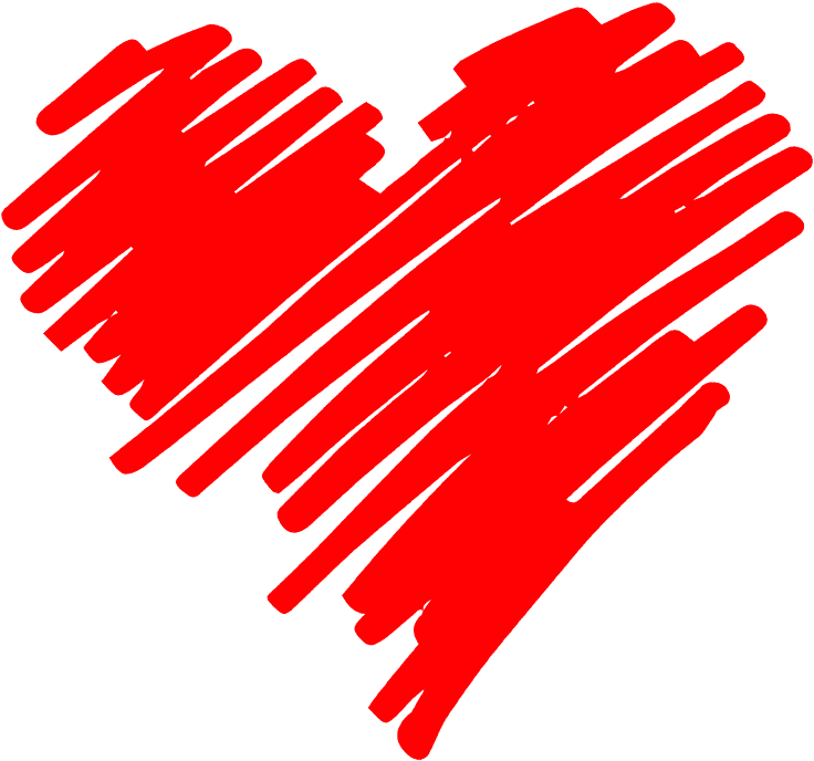 Com/png/red Sketch Heart - Love Minimalist (1000x824), Png Download