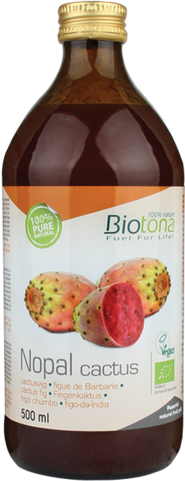 Biotona Nopal Cactusvijg Pulp Bio - Bottle (724x724), Png Download