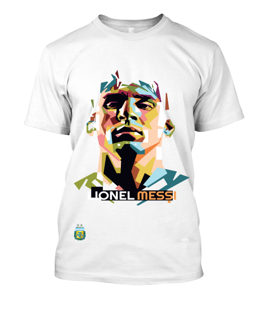 Lionel Messi - T-shirt (530x630), Png Download