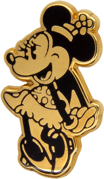 Minnie Mouse Pin , Gold - Minnie Mouse Gold Png (600x600), Png Download