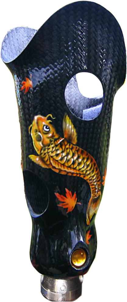 Custom Tattoos For Prosthetics, Orthopedic Braces & - Encaixe De Prótese De Perna De Tatuagem (481x1024), Png Download