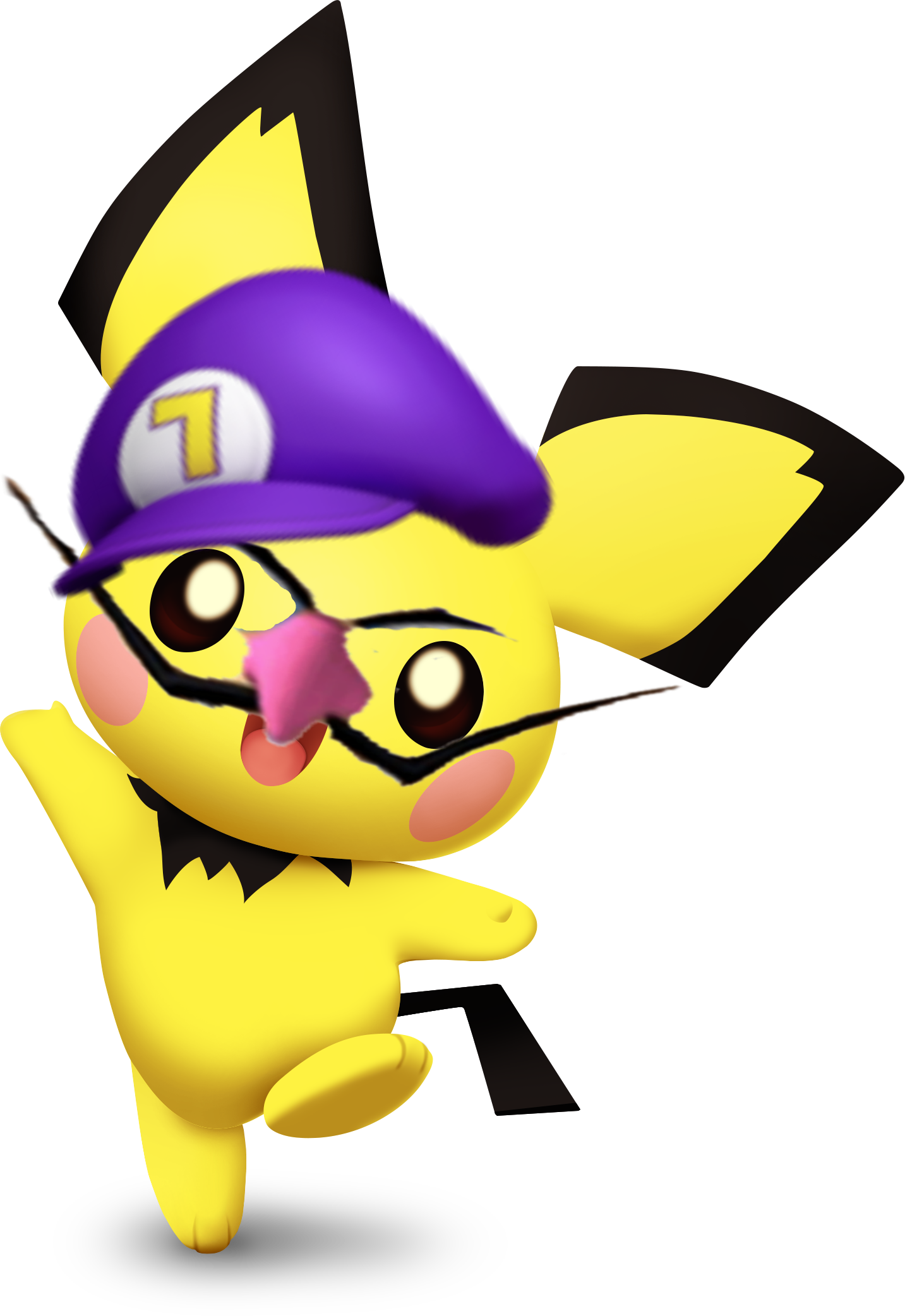 Pichu Attempts To Make Us Feel Better By Dressing Up - Super Smash Bros Ultimate Pikachu Png (1433x2084), Png Download