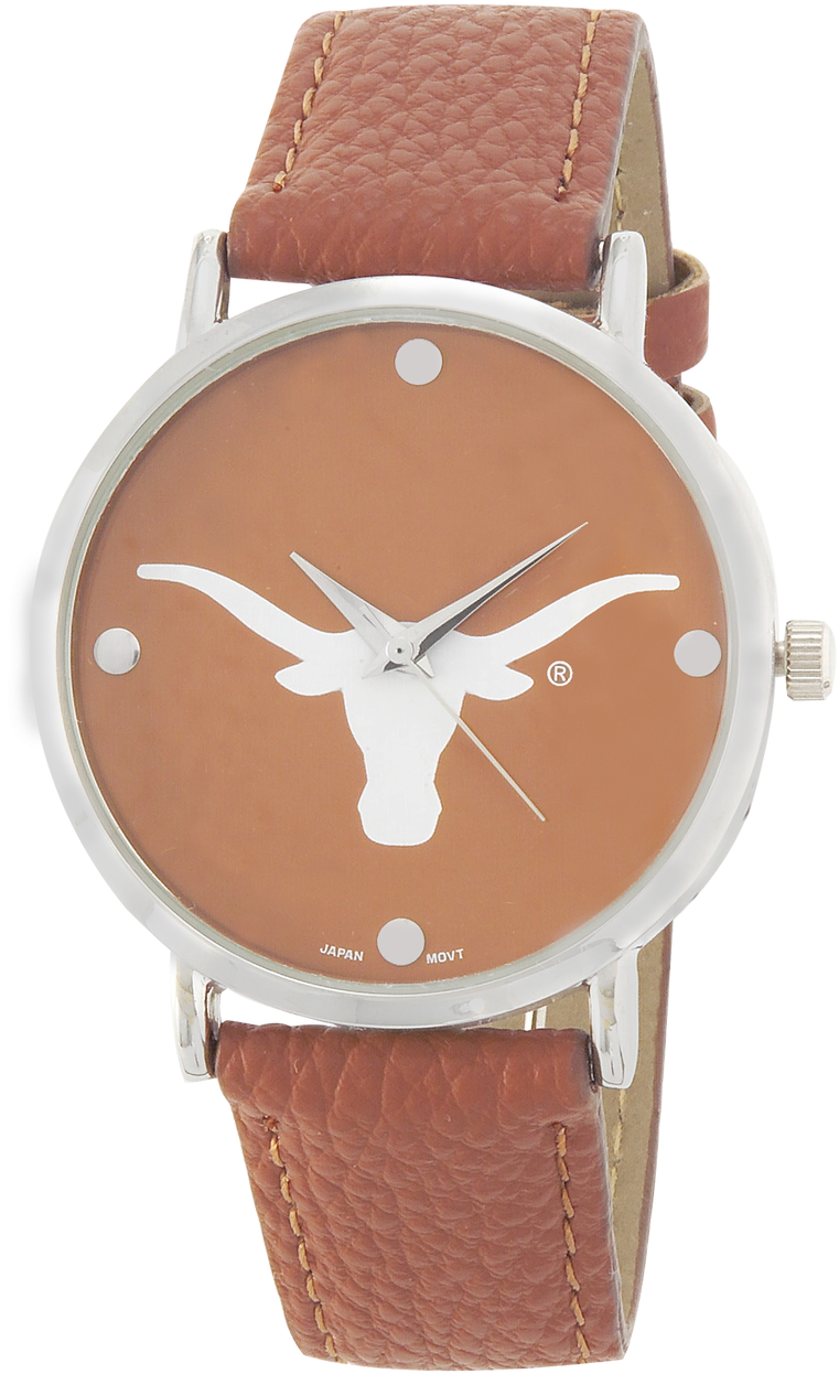Texas Longhorns Vegan Leather Watch - Seiko Snzg15j1 (785x1280), Png Download