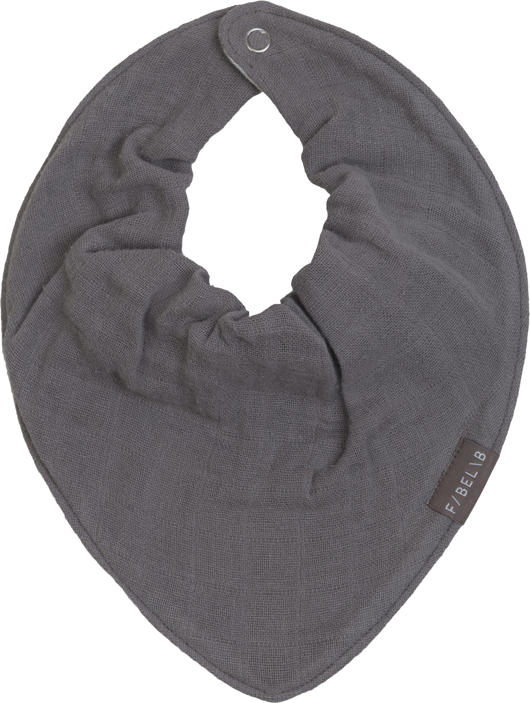 Fabelab Bandana Bib Grey - Scarf (2204x2583), Png Download