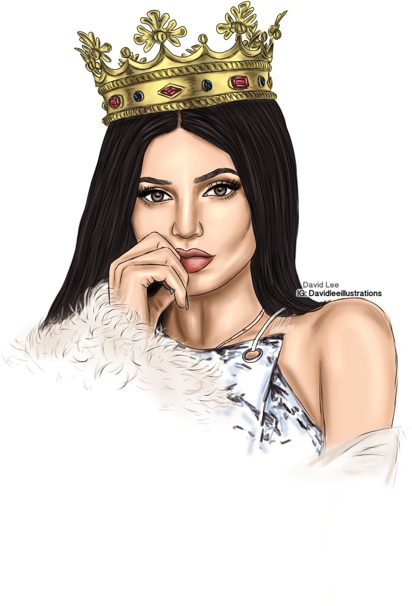 Kylie Jenner By David Lee Illustrations - Kylie Jenner Fondos De Pantalla (960x1280), Png Download