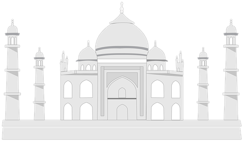 Tajmahal Taj India Tajmahal Sketch Mahal A - Spend A Perfect Holiday In India – Travel Guide To (543x340), Png Download