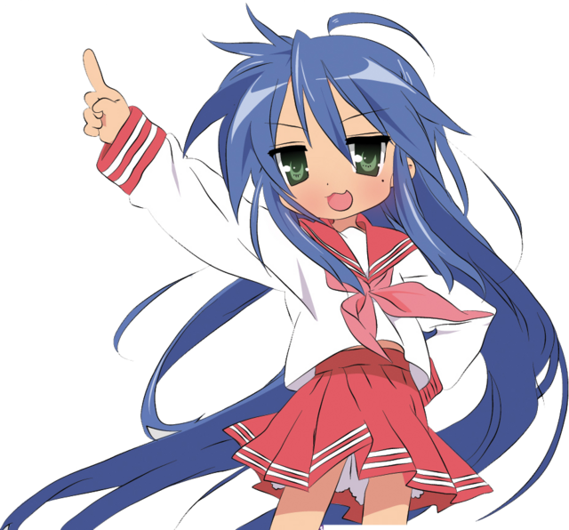 Do You Want A Border - Lucky Star Konata (640x596), Png Download