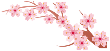 Tree Branch K Pictures Full Hq Painted - Cherry Blossoms Flower Line Png (450x300), Png Download